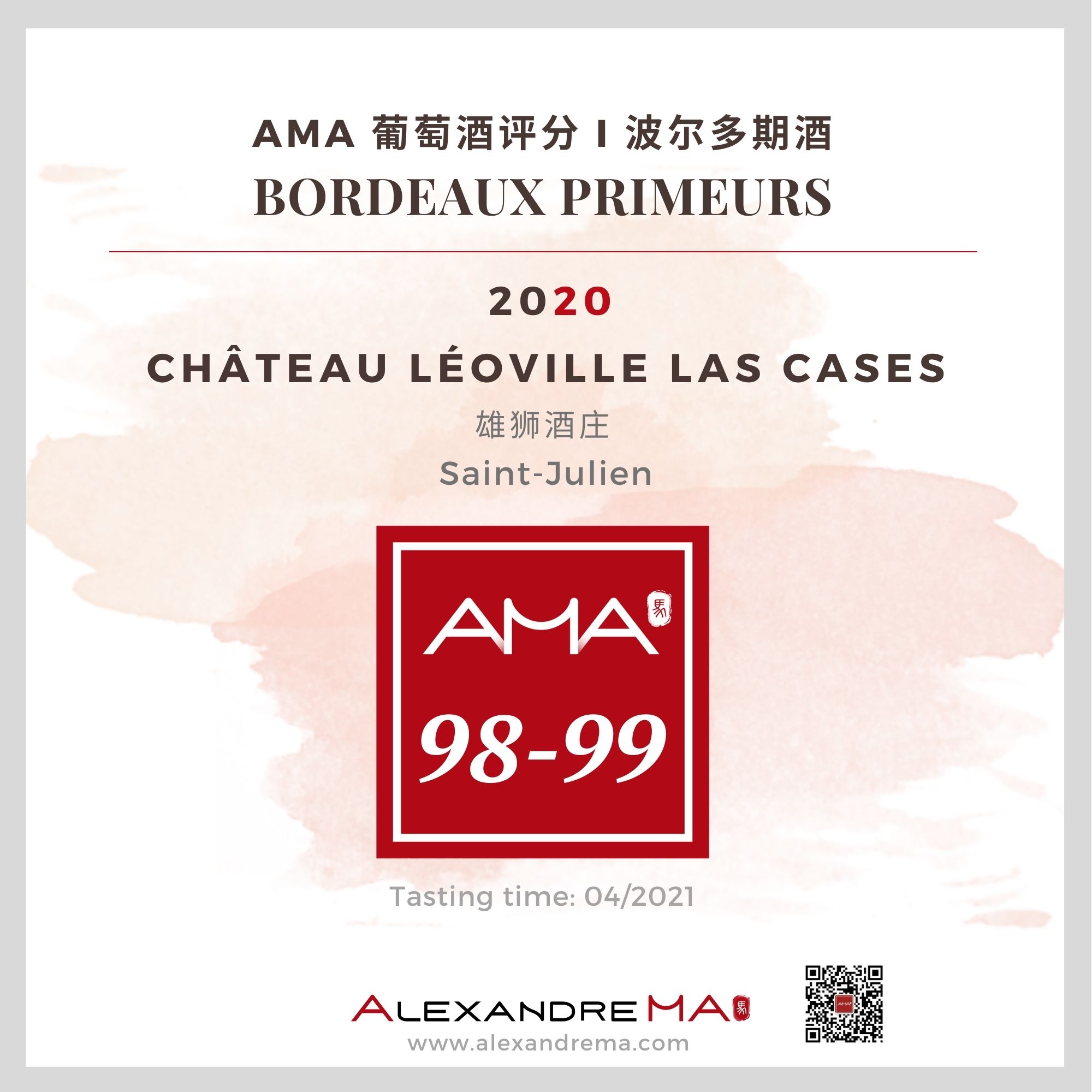 Château Léoville Las Cases – Red – 2020 - Alexandre MA